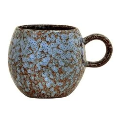 Bloomingville Paula Mok ø 9 Cm 275 Ml Aardewerk Blauw Stippen