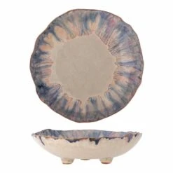 Bloomingville Amalia Kom ø 18,5 Cm 350 Ml Aardewerk Blauw