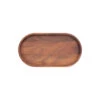 Bowls And Dishes Pure Walnut Wood Serveertray Ovaal 27 Cm