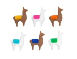 Winkee Llama Glass Markers Silicone 6 Stuks