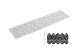 Silikomart Wonder Cakes Tricot Decor Dentelle Decoratiemat Smal 40 Cm Silicone Wit