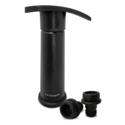 Vin Bouquet Manuele Vacuümstop Met 2 Stoppen Zwart