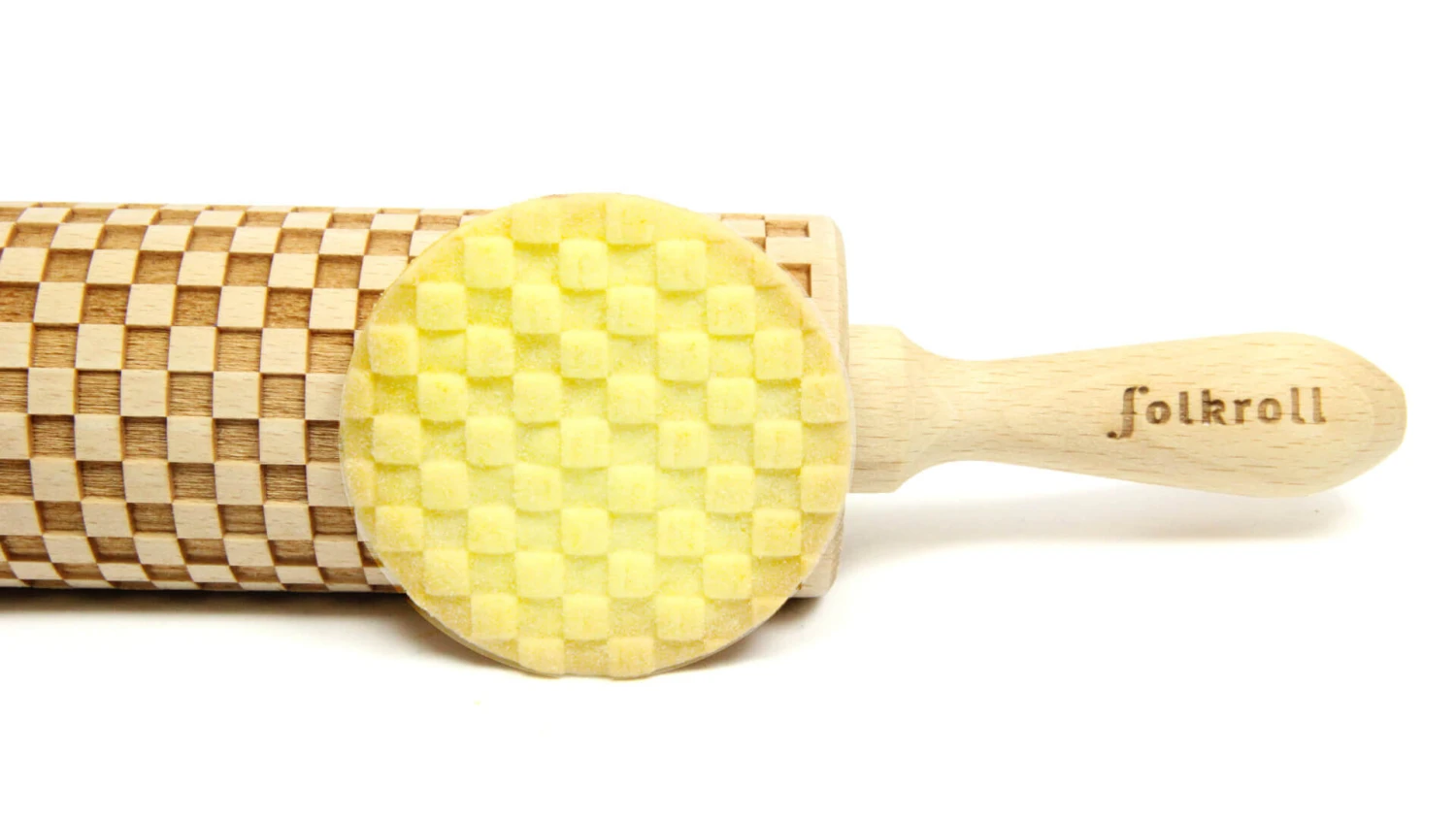 Folkroll Chess Deegroller 43 Cm Beukenhout 2 Folkroll Chess Deegroller 43 Cm Beukenhout - Afbeelding 2