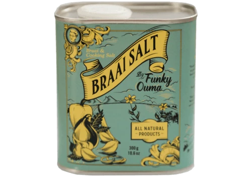 Funky Ouma Braai Zout 300 Gram 1 Funky Ouma Braai Zout 300 Gram