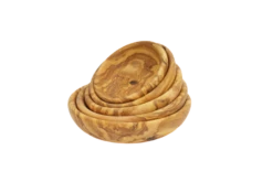 1821 Olijfhout Diepe Saladeschaal ø 18 Cm Olijfhout