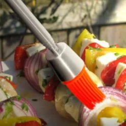 I Genietti Telescopische Barbecue-invetkwast Rvs Oranje -Kook Winkel gen62 pennello grill b u 01