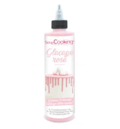 ScrapCooking Glazuur Met Chocoladesmaak 130 Gram Roze