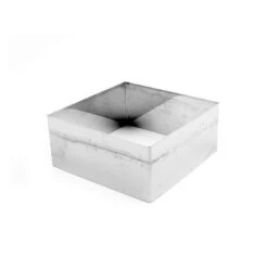 Gobel Vierkante Kookring 10 Cm Rvs Glans