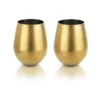 Viski Stemless Tumbler Wijnglas Gold 2 Stuks