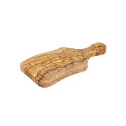1821 Olijfhout Rustieke Serveerplank Met Greep 27 X 12 Cm Olijfhout