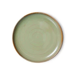 HK Living Chef Ceramics ACE7150 Side Plate ø 20 Cm Aardewerk Moss Green