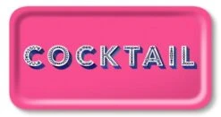 Jamida Cocktail Dienblad 43 X 22 Cm Hout Roze