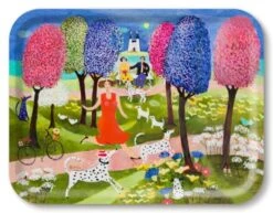 Jamida Dog Paradise Dienblad 43 X 22 Cm Hout