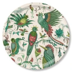 Jamida Papegaai Dienblad ø 39 Cm Hout