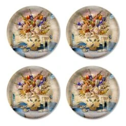 Jamida The Philosopher's Study Onderzetter Glas 4 Stuks