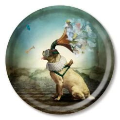 Jamida What Remains Dienblad ø 31 Cm Hout