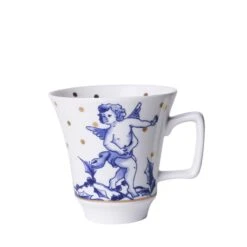 Heinen Delfts Blauw Kerstengel Koffiemok