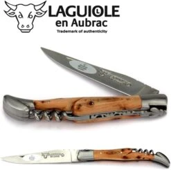 Laguiole En Aubrac Klapmes Met Kurkentrekker 12 Cm Juniper