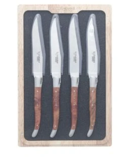 Laguiole En Aubrac Steakmes 11,5 Cm Thujahout 4 Stuks