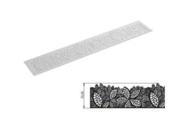 Silikomart Wonder Cakes Tricot Decor Leaves Decoratiemat Smal 40 Cm Silicone Wit