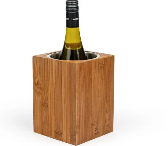 Leopold Barolo Wijnkoeler 13,5 Cm Bamboe Rvs 1 Leopold Barolo Wijnkoeler 13,5 Cm Bamboe Rvs