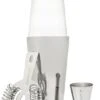 Leopold Boston Shaker Set Rvs 4-delig