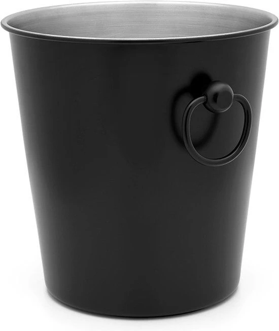 Leopold Champagnekoeler ø 19,7 Cm Rvs Mat Zwart 2 Leopold Champagnekoeler ø 19,7 Cm Rvs Mat Zwart - Afbeelding 2