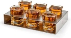 Leopold Shot Glaasjes Met Houder 7-delig