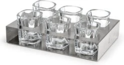 Leopold Shot Glaasjes Met Houder 7-delig -Kook Winkel leopold shot glaasjes met houder 7 delig2