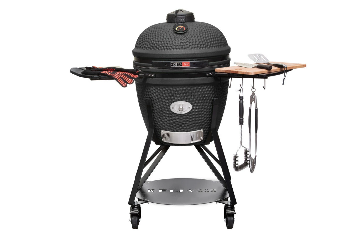 Keij Kamado Legend Large Barbecue Mat Zwart 3 Keij Kamado Legend Large Barbecue Mat Zwart - Afbeelding 3