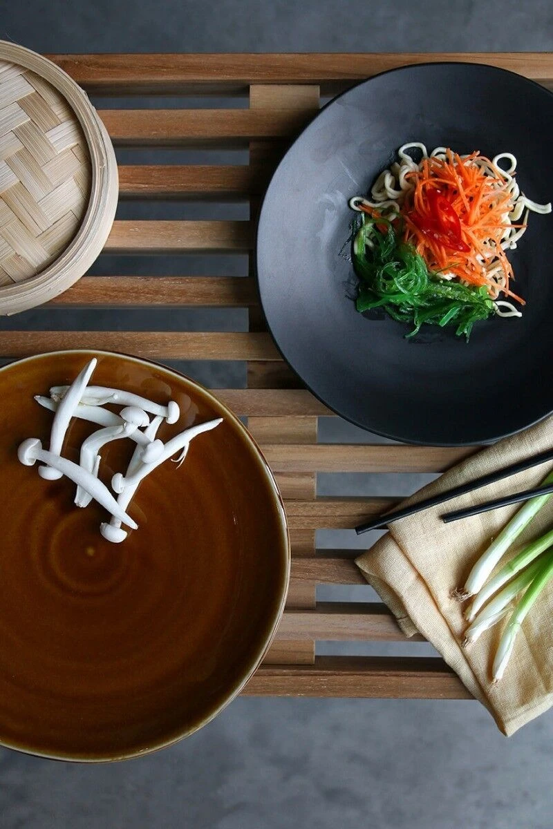 HK Living ACE6979 Kyoto Dinerbord ø 25,5 Cm Aardewerk Bruin 4 HK Living ACE6979 Kyoto Dinerbord ø 25,5 Cm Aardewerk Bruin - Afbeelding 4