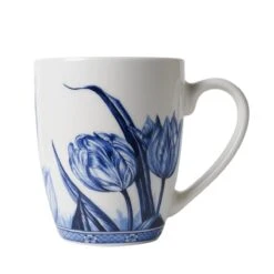 Heinen Delfts Blauw Tulp Theemok