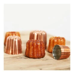 De Buyer Cannelé Bordelais Vorm ø 3,5 Cm Vertind Koper -Kook Winkel moule a canneles bordelais cuivre 2