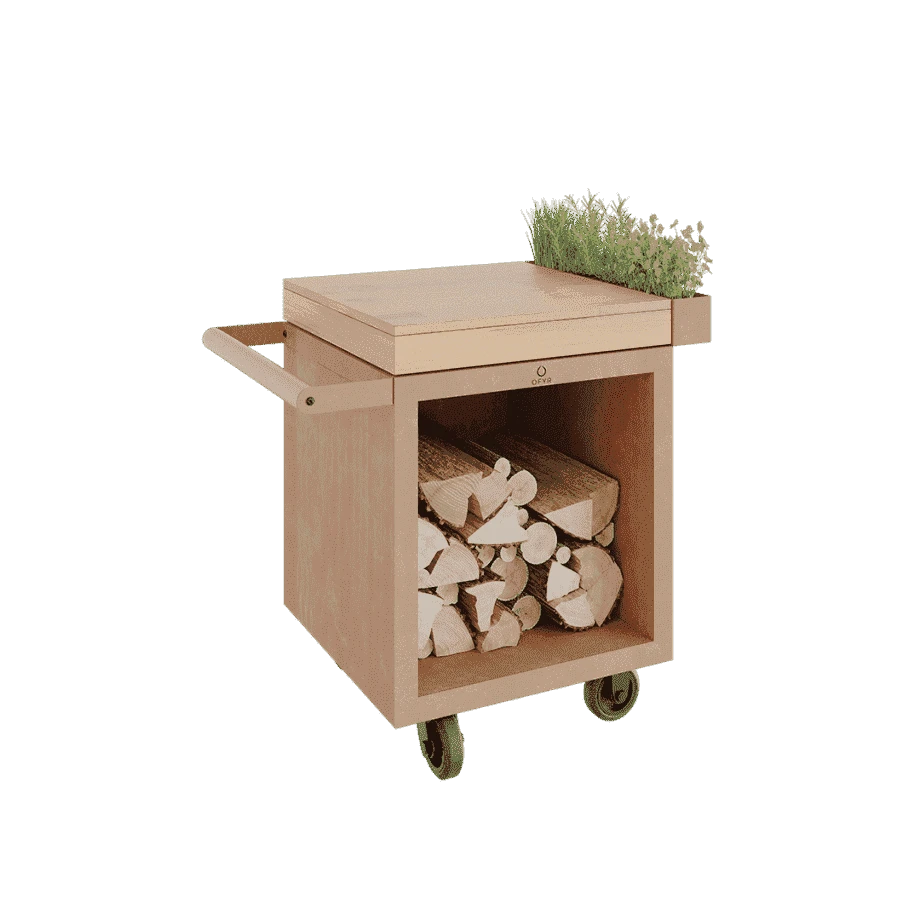 OFYR Mise En Place Table Corten 65 PRO Teakhout 1 OFYR Mise En Place Table Corten 65 PRO Teakhout