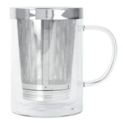 Cristel Verbena Dubbelwandig Theeglas Met Filter 0,4 Liter