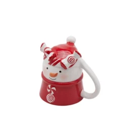 Oldenhof Candy Sneeuwpop Upside Down Beker H 12 Cm Aardewerk