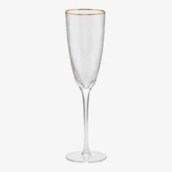 Oldenhof Champagneglas Met Gouden Rand 260 Ml Glas