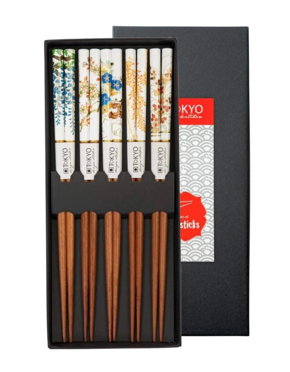 Oldenhof Eetstokjes Floral Patterns 5 Stuks 1 Oldenhof Eetstokjes Floral Patterns 5 Stuks