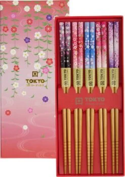 Oldenhof Eetstokjes Flowers Soft 22,5 Cm 5 Stuks