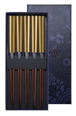 Oldenhof Eetstokjes Gold 5 Stuks 1 Oldenhof Eetstokjes Gold 5 Stuks