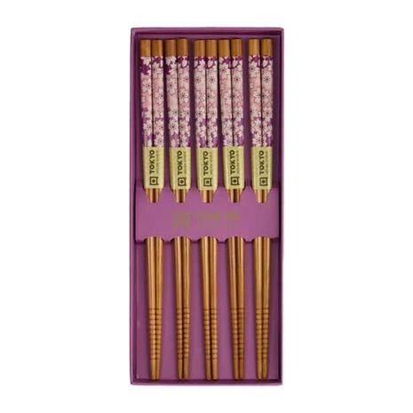 Oldenhof Eetstokjes Sakura Purple 22,5 Cm 5 Stuks 1 Oldenhof Eetstokjes Sakura Purple 22,5 Cm 5 Stuks