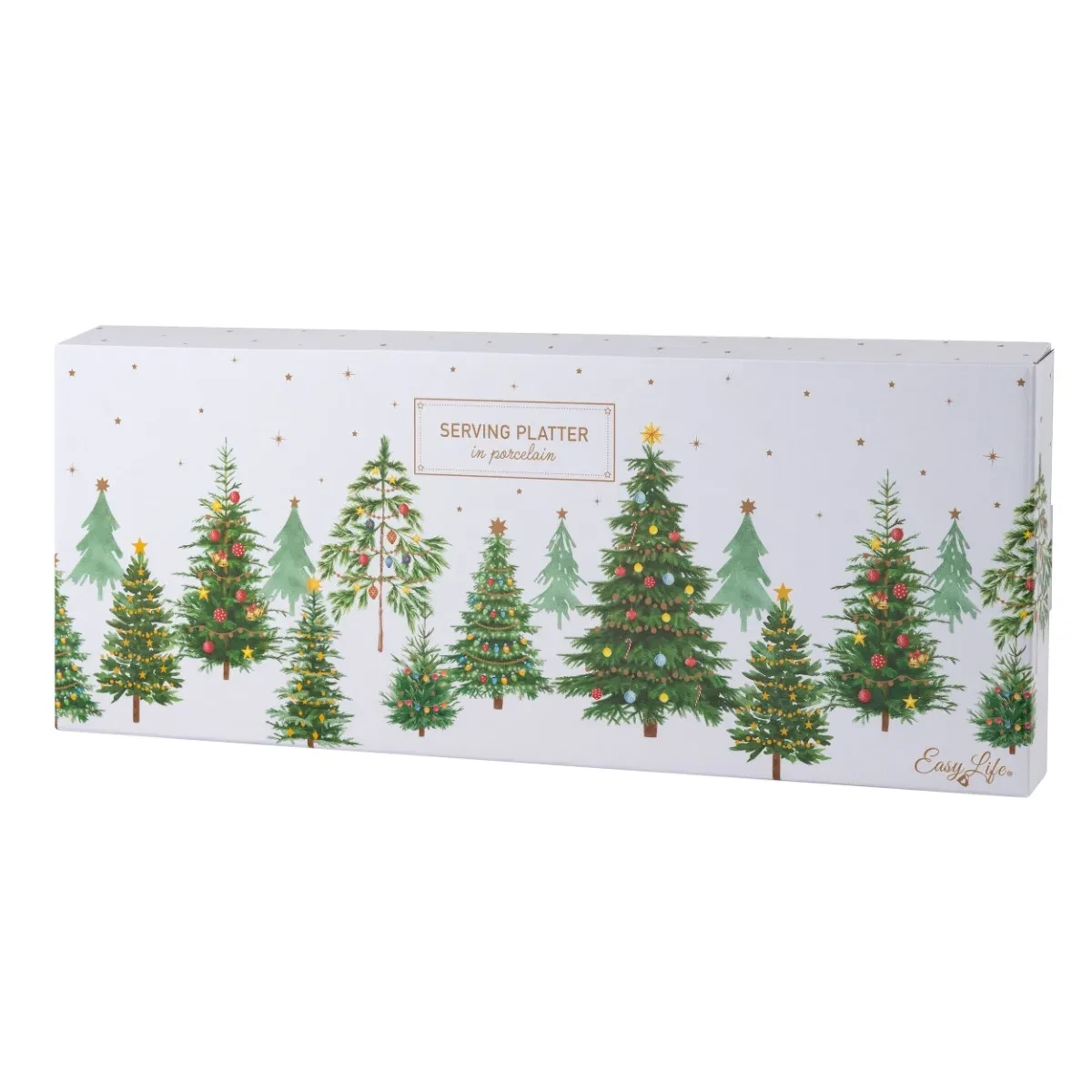 Oldenhof Festive Trees Serveerbord 37 X 14 Cm Porselein - Afbeelding 2
