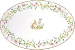 Oldenhof Happy Easter Ovale Serveerschaal 35 X 23,5 Cm Porselein