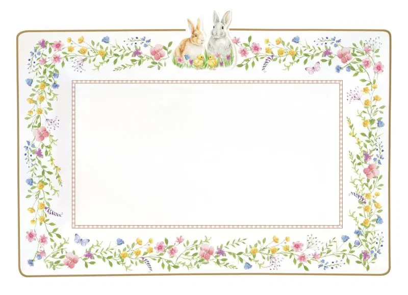 Oldenhof Happy Easter Serveerbord 36 X 24 Cm Porselein