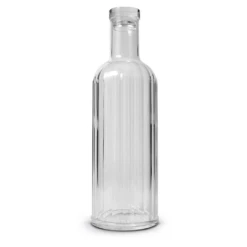 Oldenhof Plissé Fles Met Dop 1 L Kunststof Transparant