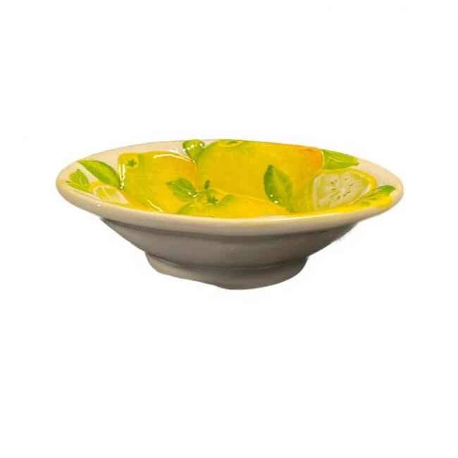 Oldenhof Verona Citroenkommetje Met Reliëf Aardewerk 2 Oldenhof Verona Citroenkommetje Met Reliëf Aardewerk - Afbeelding 2