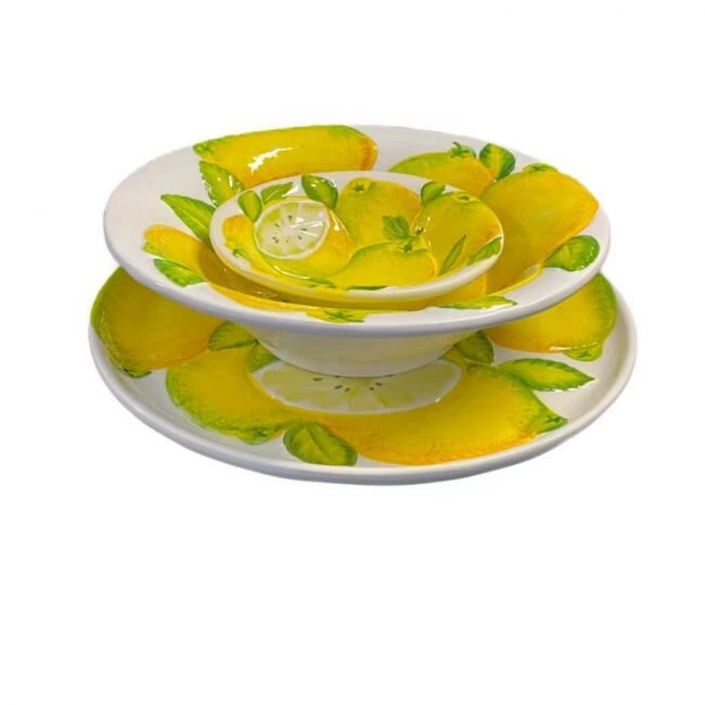 Oldenhof Verona Citroenkommetje Met Reliëf Aardewerk 3 Oldenhof Verona Citroenkommetje Met Reliëf Aardewerk - Afbeelding 3