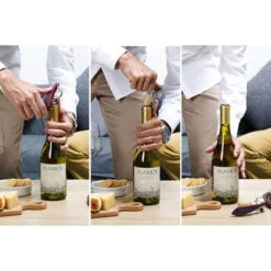 Peleg Bottle Tie Kurkentrekker Wijnglazenpatroon 11,5 Cm Rvs Rood -Kook Winkel peleg bottle tie kurkentrekker strepenpatroon 11 5 cm rvs rood87 1