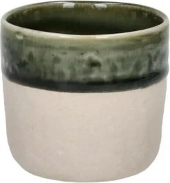 Pomax Spiro Beker ø 7 Cm Aardewerk Groen