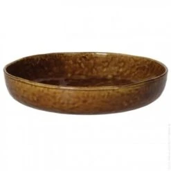 Pomax Spiro Diep Bord ø 20,5 Cm Aardewerk Bruin